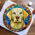 Labrador Yellow Glass Suncatcher Worktop Saver